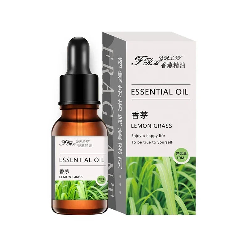 10ML Pure Plant Aromatherapy Massage Oil Bedroom Long-lasting Incense Humidifier Diffuser Candle Make Air Freshener DIY Perfume - WAYLO-BARGAINS