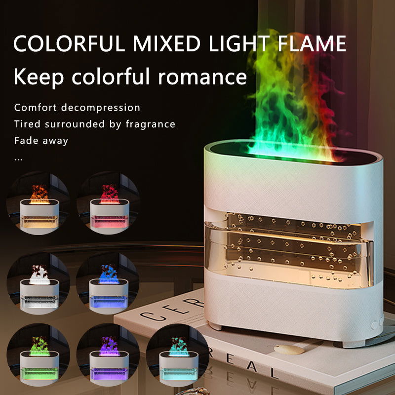 2024 New Products Rain Cloud Fire Humidifier Water Drip Novedades 2024 Rain Water Diffuser Fire Flame Humidifier Aroma Diffuser - WAYLO-BARGAINS