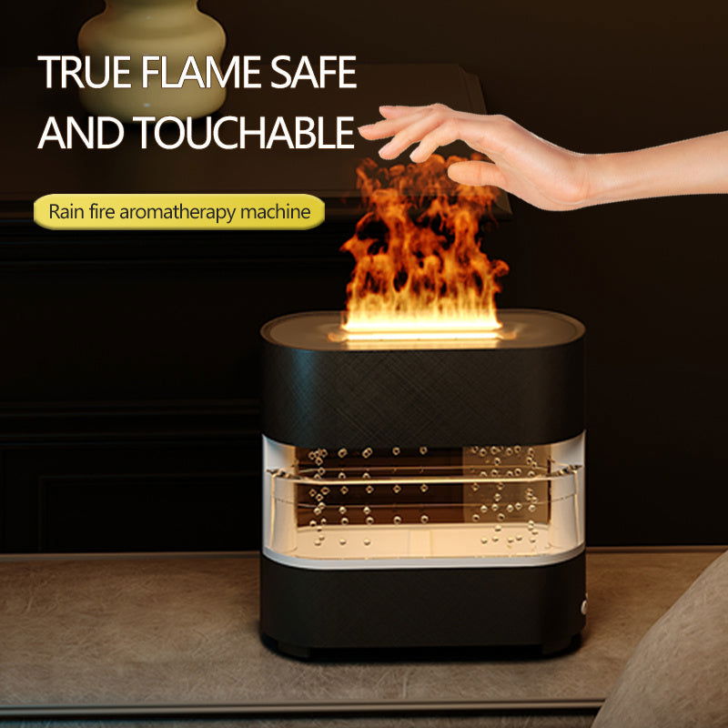 2024 New Products Rain Cloud Fire Humidifier Water Drip Novedades 2024 Rain Water Diffuser Fire Flame Humidifier Aroma Diffuser - WAYLO-BARGAINS