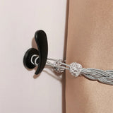 2PCS Wall Mounted Metal Curtain Hooks Window Curtain Holdback Hanging Tie Back Decorative Curtains Accessories - WAYLO-BARGAINS