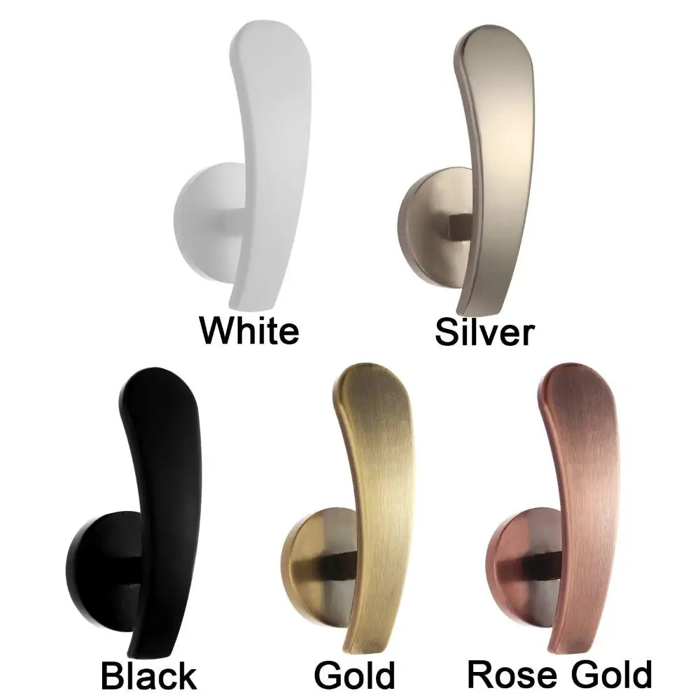 2PCS Wall Mounted Metal Curtain Hooks Window Curtain Holdback Hanging Tie Back Decorative Curtains Accessories - WAYLO-BARGAINS