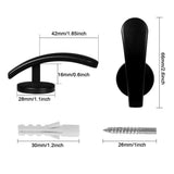 2PCS Wall Mounted Metal Curtain Hooks Window Curtain Holdback Hanging Tie Back Decorative Curtains Accessories - WAYLO-BARGAINS