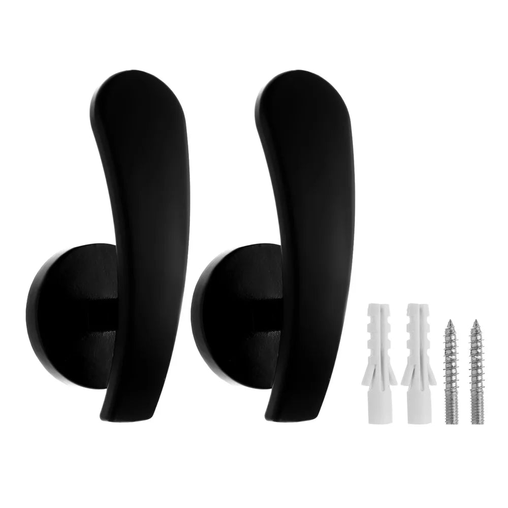 2PCS Wall Mounted Metal Curtain Hooks Window Curtain Holdback Hanging Tie Back Decorative Curtains Accessories - WAYLO-BARGAINS