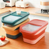 13/33LB Cat Dog Food Storage Container Collapsible Dry Cat Food Box With Lids Airtight Sealing Kitchen Grain Rice Storage Box - WAYLO-BARGAINS