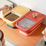 13/33LB Cat Dog Food Storage Container Collapsible Dry Cat Food Box With Lids Airtight Sealing Kitchen Grain Rice Storage Box - WAYLO-BARGAINS