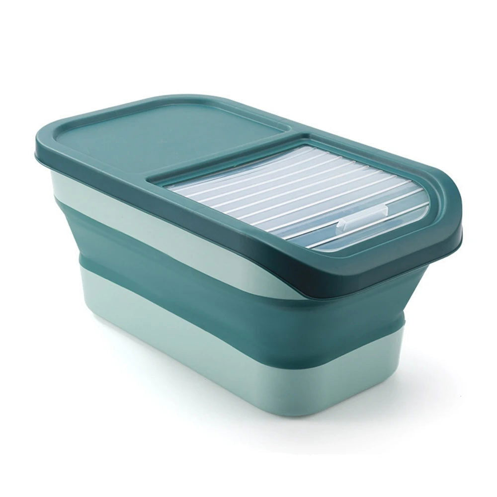 13/33LB Cat Dog Food Storage Container Collapsible Dry Cat Food Box With Lids Airtight Sealing Kitchen Grain Rice Storage Box - WAYLO-BARGAINS