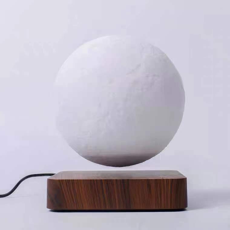 Magnetic Levitation Table Lamp Moon Light 3D Printing Planet Night Light - WAYLO-BARGAINS