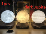 Magnetic Levitation Table Lamp Moon Light 3D Printing Planet Night Light - WAYLO-BARGAINS