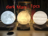 Magnetic Levitation Table Lamp Moon Light 3D Printing Planet Night Light - WAYLO-BARGAINS