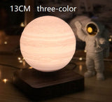 Magnetic Levitation Table Lamp Moon Light 3D Printing Planet Night Light - WAYLO-BARGAINS