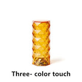 Nordic Crystal Lamp USB Table Lamps Bedroom Touch Dimming Atmosphere Diamond Night Light Rose Projector Lamp Decor - WAYLO-BARGAINS