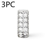 Nordic Crystal Lamp USB Table Lamps Bedroom Touch Dimming Atmosphere Diamond Night Light Rose Projector Lamp Decor - WAYLO-BARGAINS