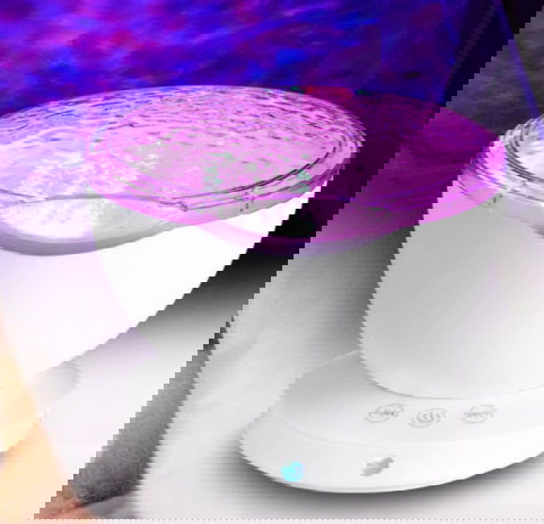 Ocean Wave Projector LED Night Light Remote Control TF Cards Music Player Speaker Aurora Projection - WAYLO-BARGAINS