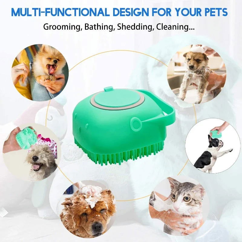 Pet Dog Shampoo Brush doubles as a Cat Massage Comb - WAYLO-BARGAINS